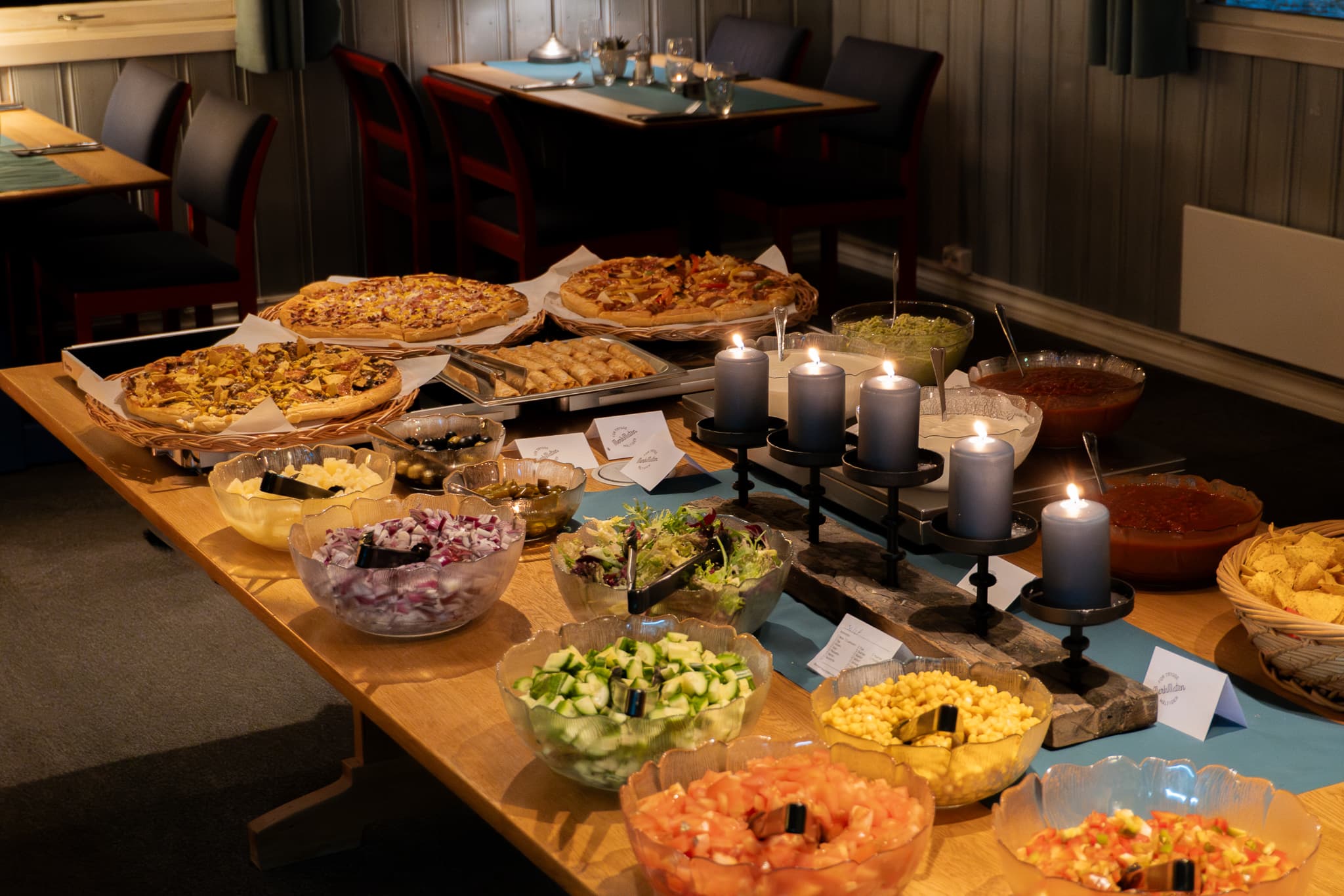 Texmex/Pizzabuffet på Austbø Hotell i Rauland